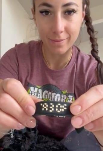 Customer photo review of Wearable Vibration Alarm