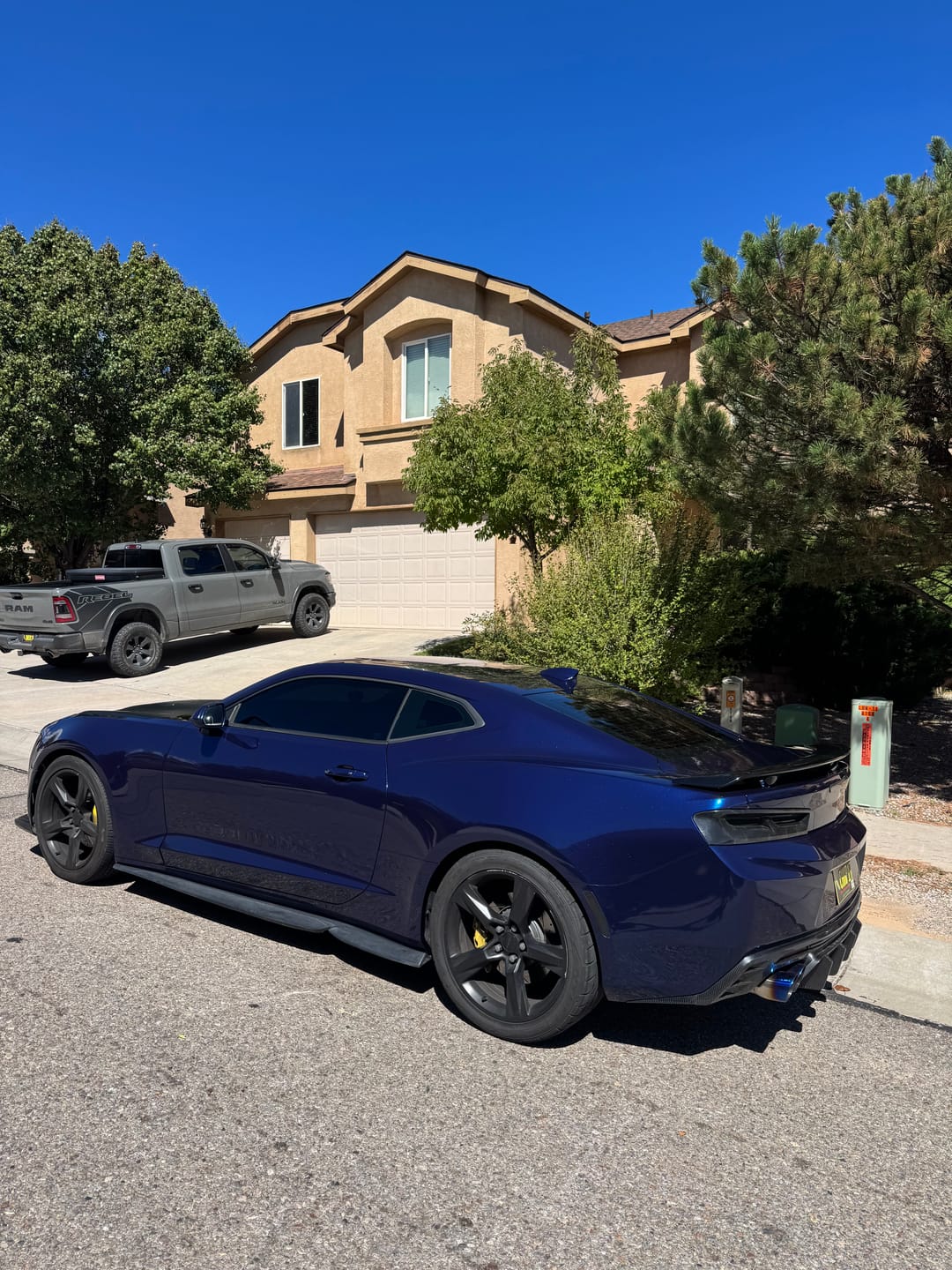 Customer photo review of Glossy Metallic Tanzanite Blue Vinyl Wrap