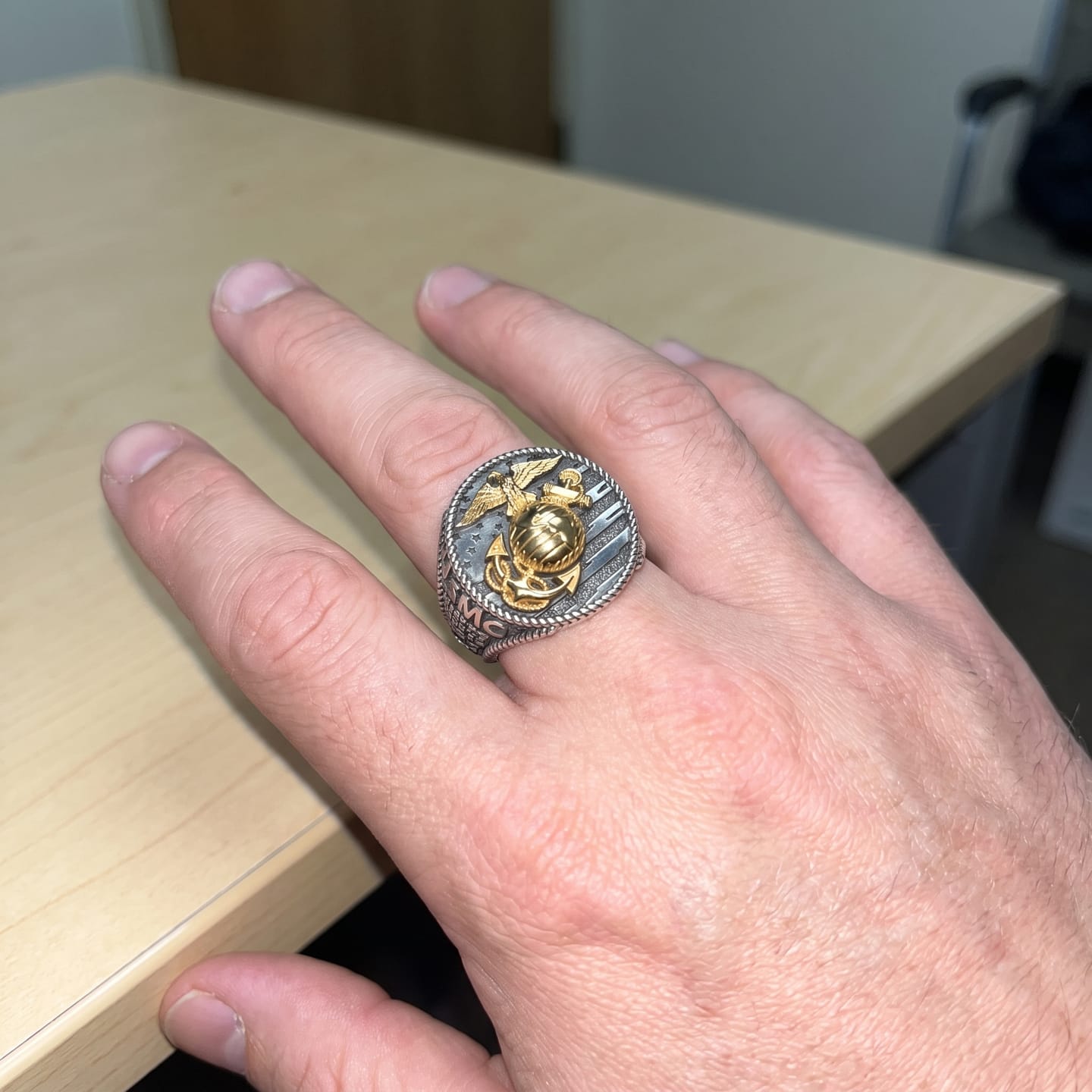 Customer photo review of USMC Signet Ring