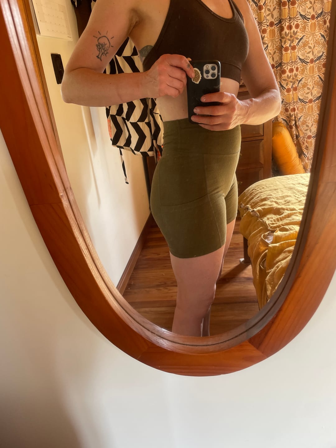Customer photo review of Hemp Bike Short with Pockets