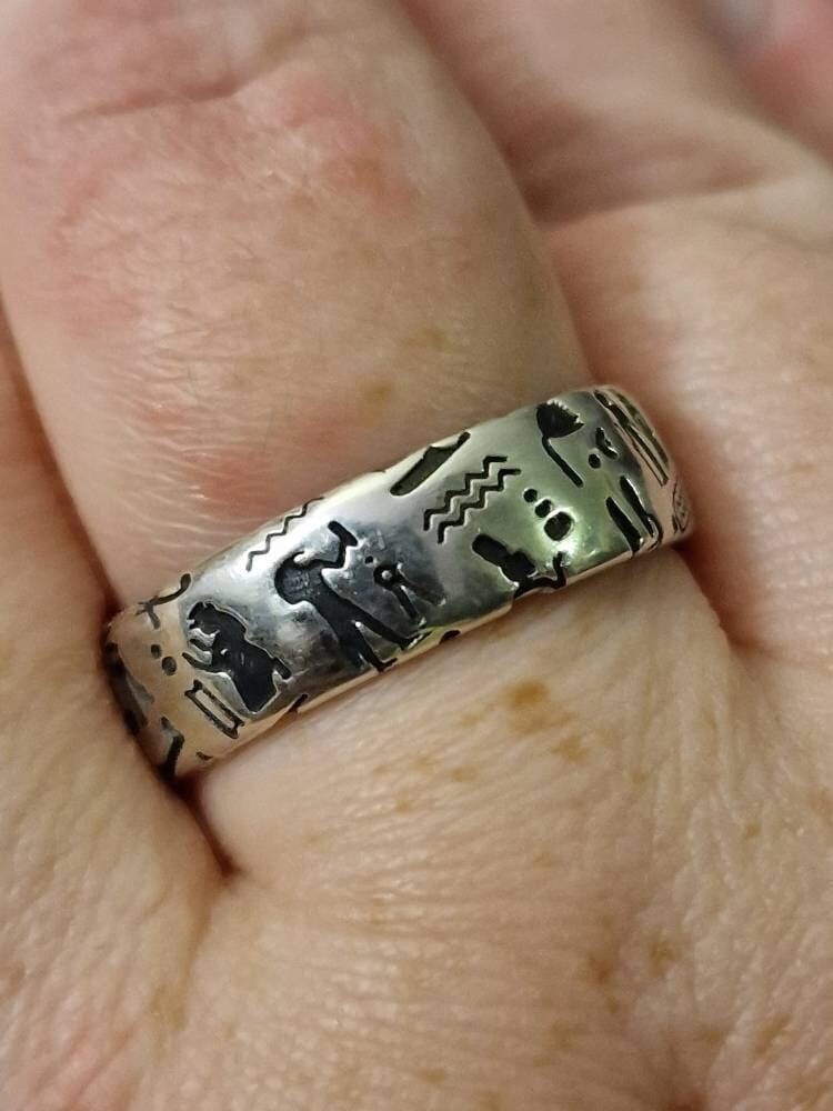 Customer photo review of Egyptian Hieroglyph Ring