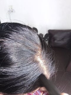 Customer photo review of Blinqo 2-in-1 Hair Colour Touch-Up Stick with Comb | Instant Grey Hair Coverage (20g)