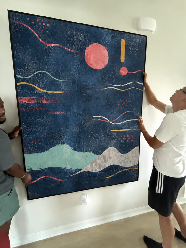 Reseña fotográfica del cliente de Minimalist Art XCV9