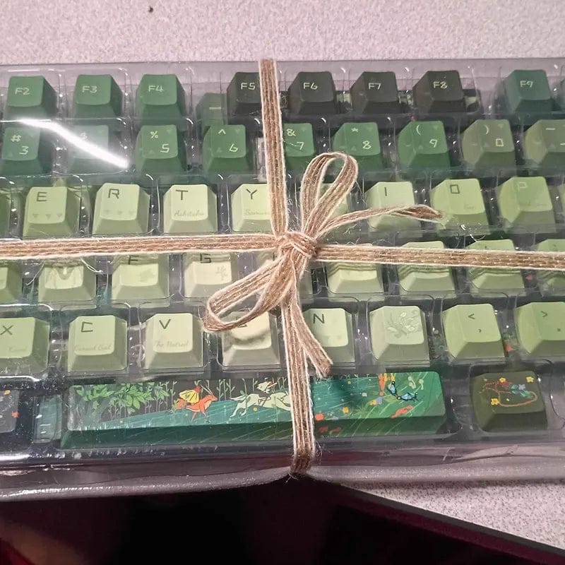 Customer photo review of Princess Mononoke Keycaps