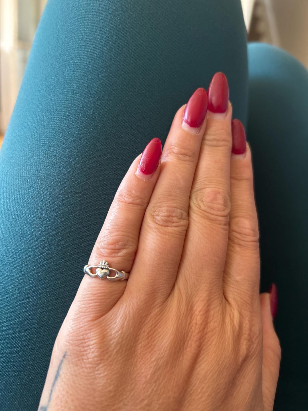 Customer photo review of Claddagh Heart Ring