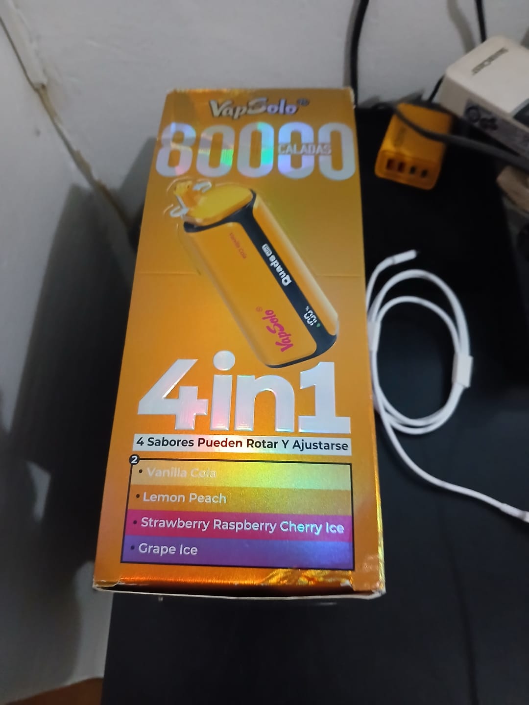 Customer photo review of VAPSOLO QUADS 80k 4en1 | 4 sabores