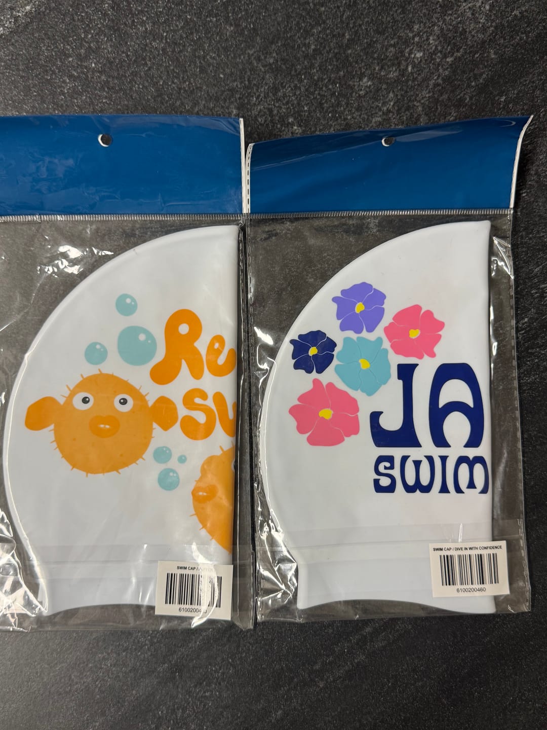 Customer photo review of JAYD Swim Cap - Resting Swim Face