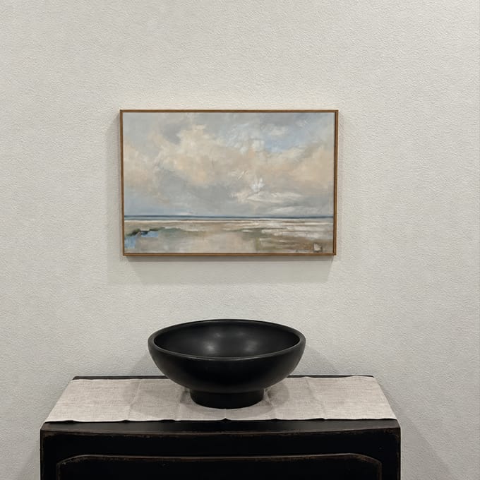 Customer photo review of Abstract Ocean And Sky Canvas Art # OC029
