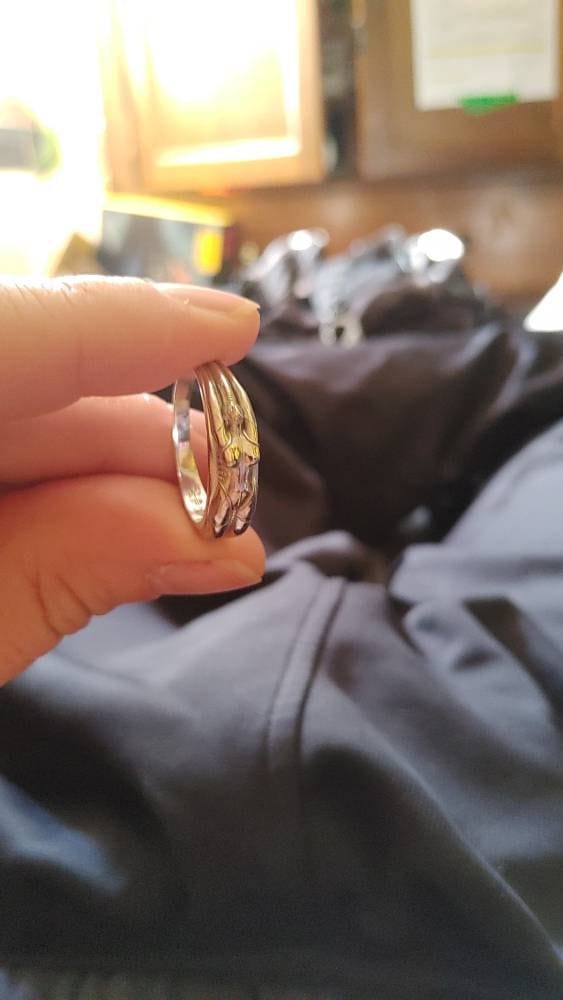 Customer photo review of Cyborg Figure Ring