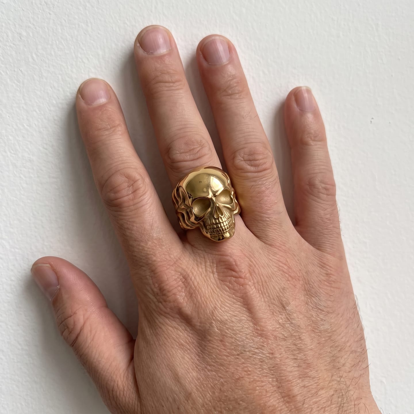 Customer photo review of Tribal Skull Ring