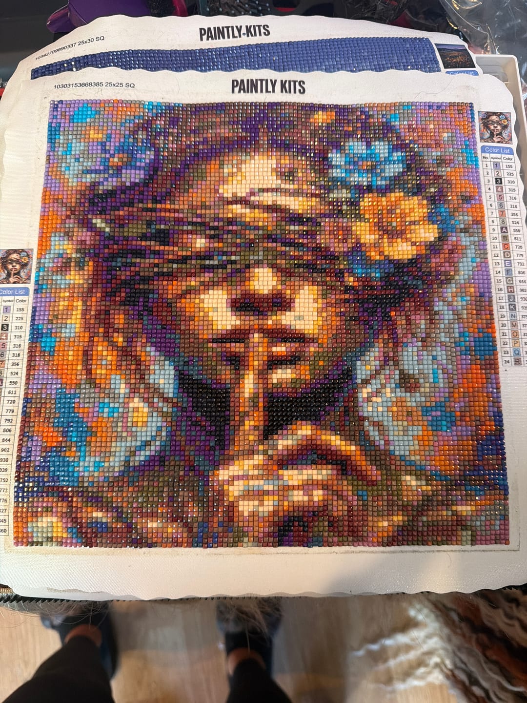Customer photo review of Blooming Mind Portrait (Diamond Painting)