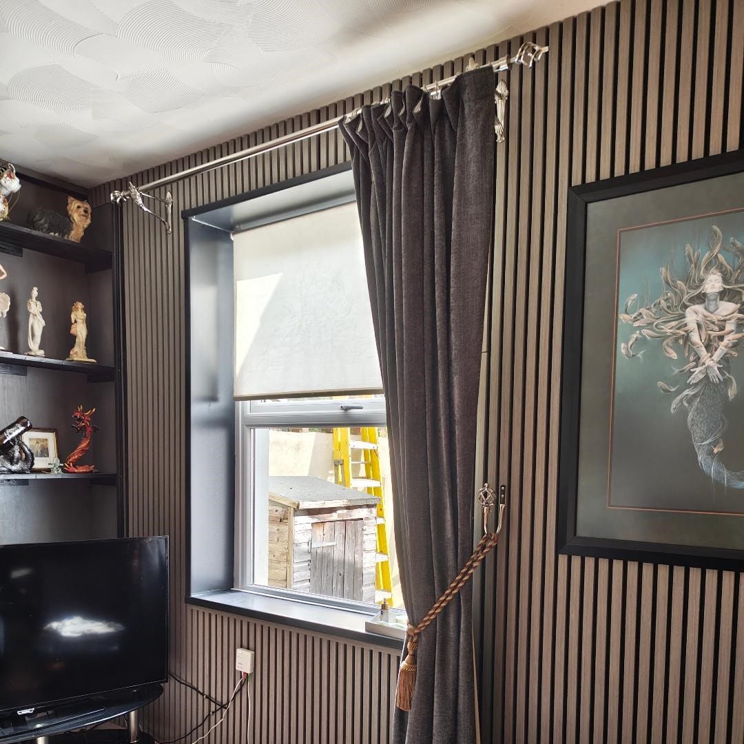 Customer photo review of Grey Oak Acoustic Wall Panel