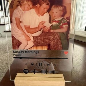Customer photo review of Spotify Song Plaque