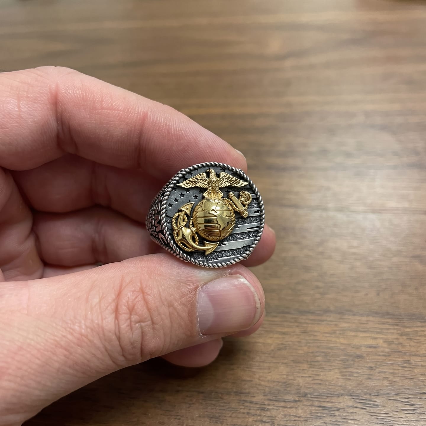 Customer photo review of USMC Signet Ring