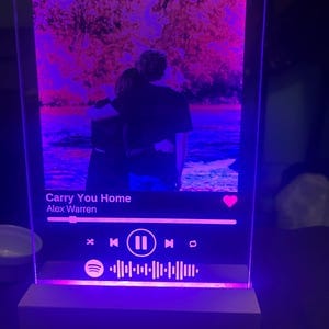 Customer photo review of Spotify Song Plaque