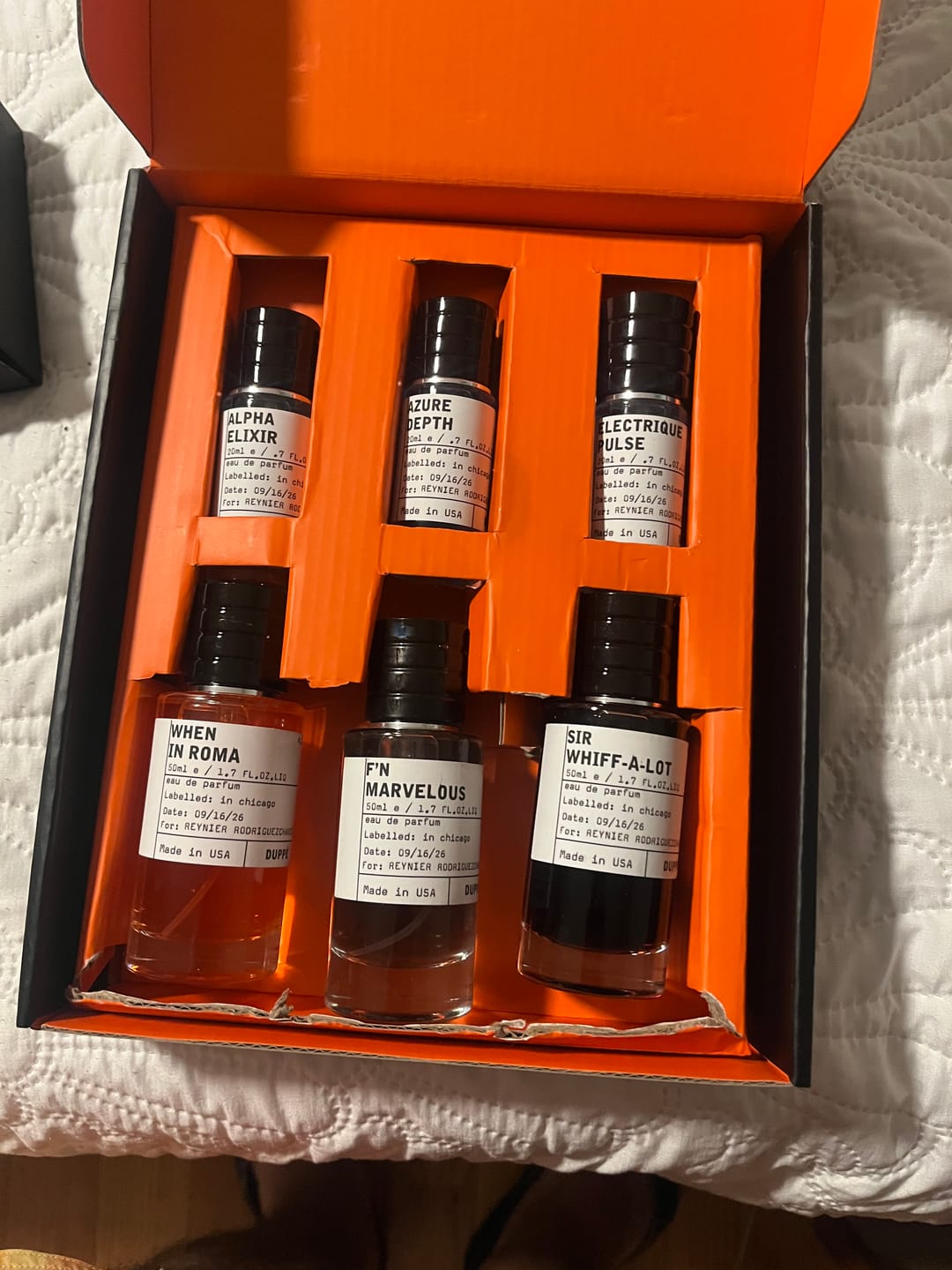 Customer photo review of 6 Scents. 1 Affordable Price.