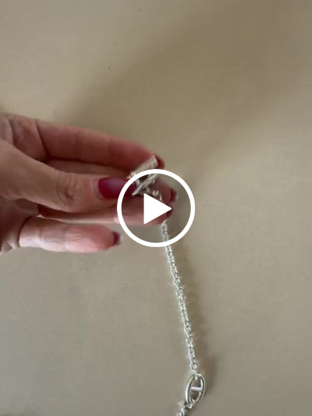 Customer video review of HM FARANDOLE 120 LONG SILVER NECKLACE