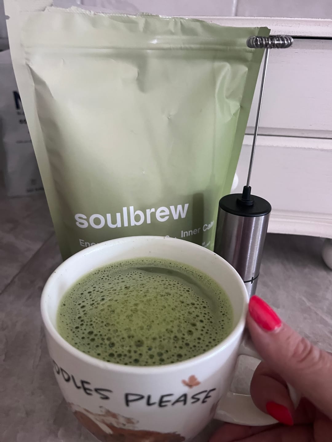 Customer photo review of SoulBrew Matcha