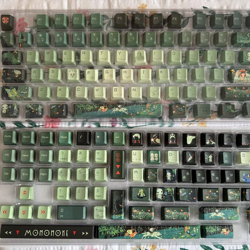 Customer photo review of Princess Mononoke Keycaps