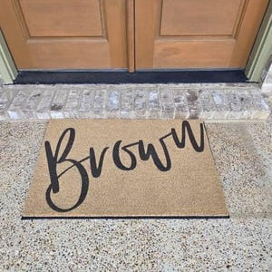Customer photo review of Personalized Handwriting Family Surname Doormat