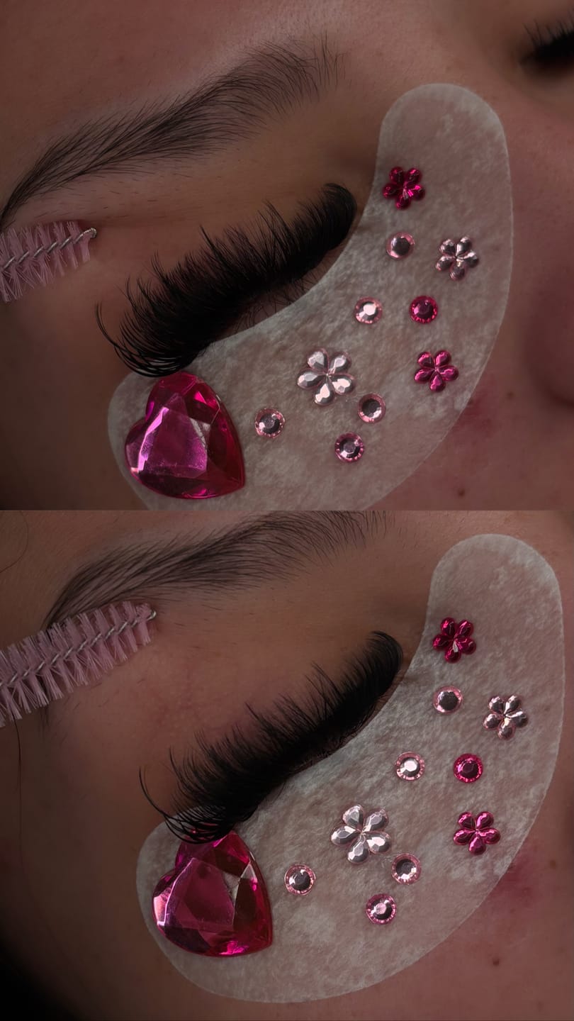 Customer photo review of Premium Eyelash Extensions 0.05mm