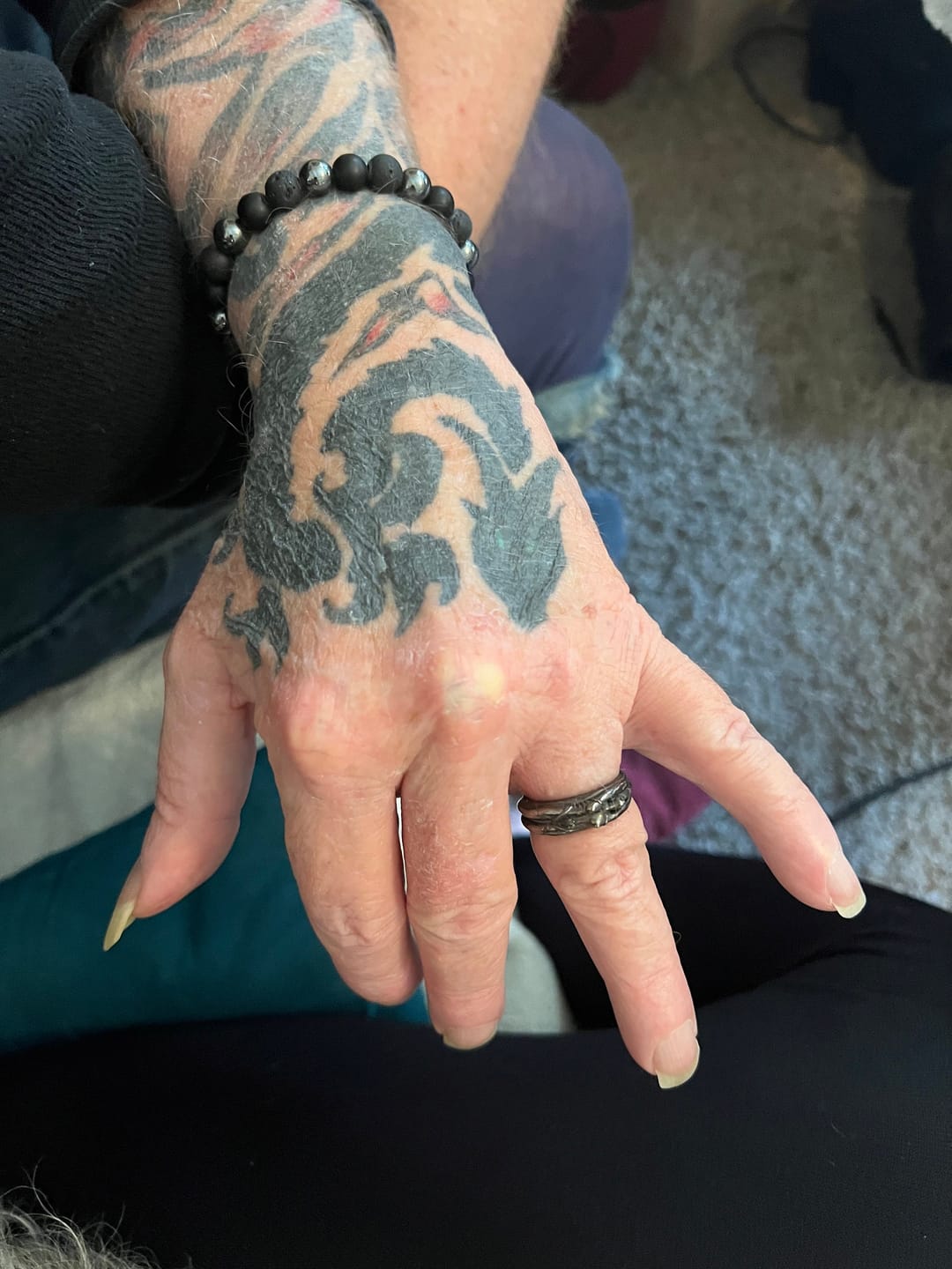 Customer photo review of Cyborg Figure Ring