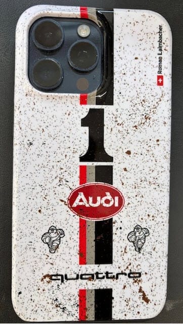 Customer photo review of Audi Quattro S1 E2 Pikes Peak Livery - Individuelle Premium Hülle für iPhone