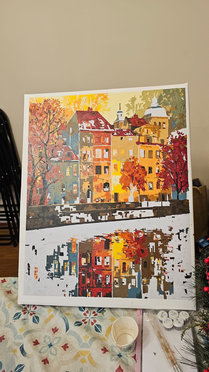 Customer photo review of Prague | Paint by Number