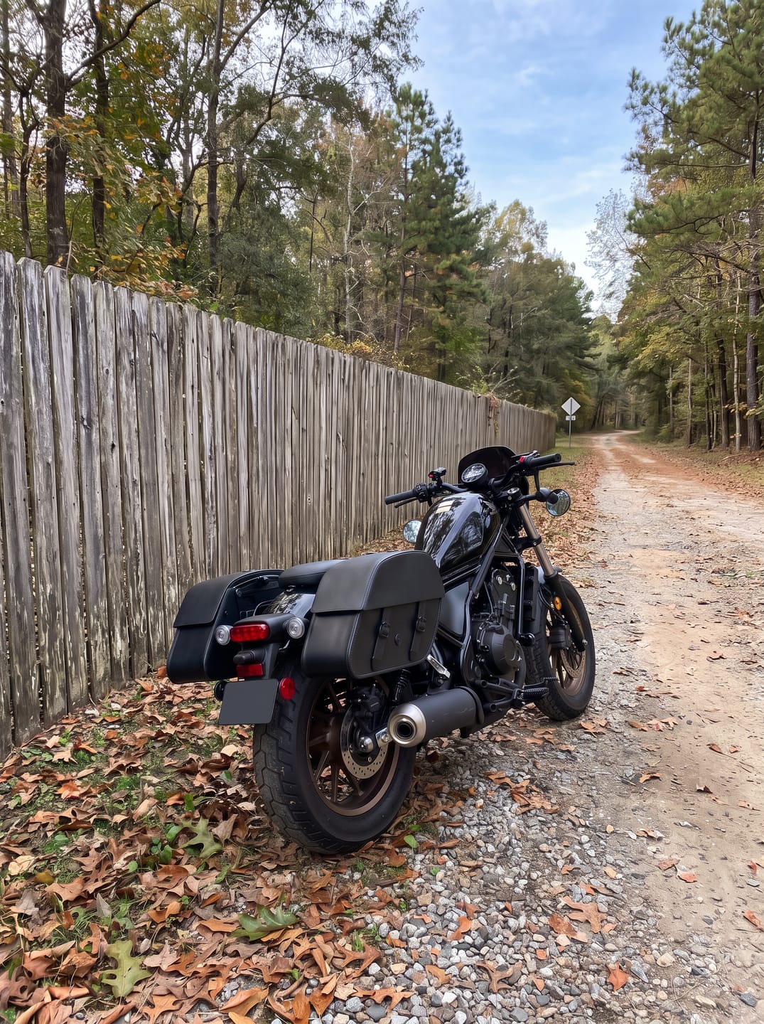 Customer photo review of 28L - Baelor Medium Quick Mount Honda Rebel 500 Motorcycle Saddlebags