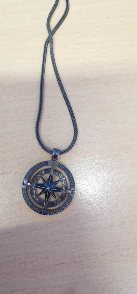 Customer photo review of North Star Compass Pendant