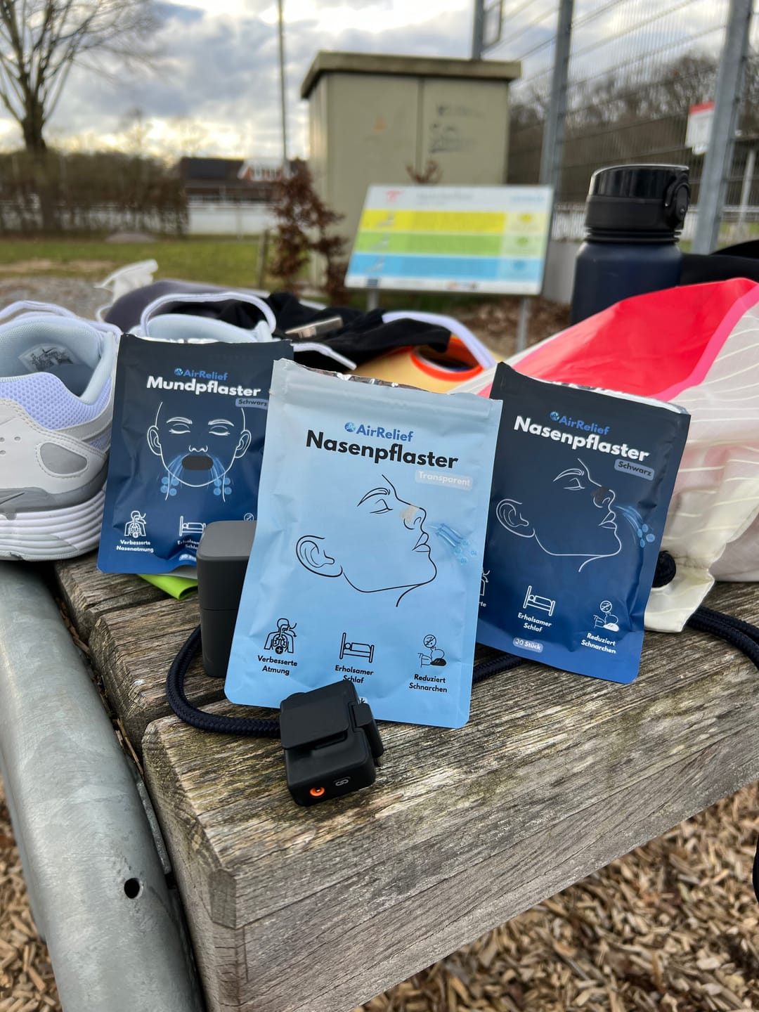 Customer photo review of Nasenpflaster schwarz: für erholsamen Schlaf und Sport