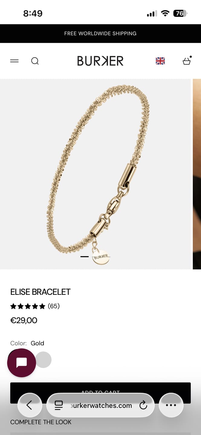 Customer photo review of Elise Bracelet