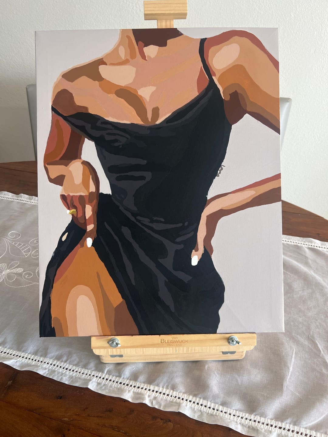 Customer photo review of Elegant Woman | Paint by Numbers
