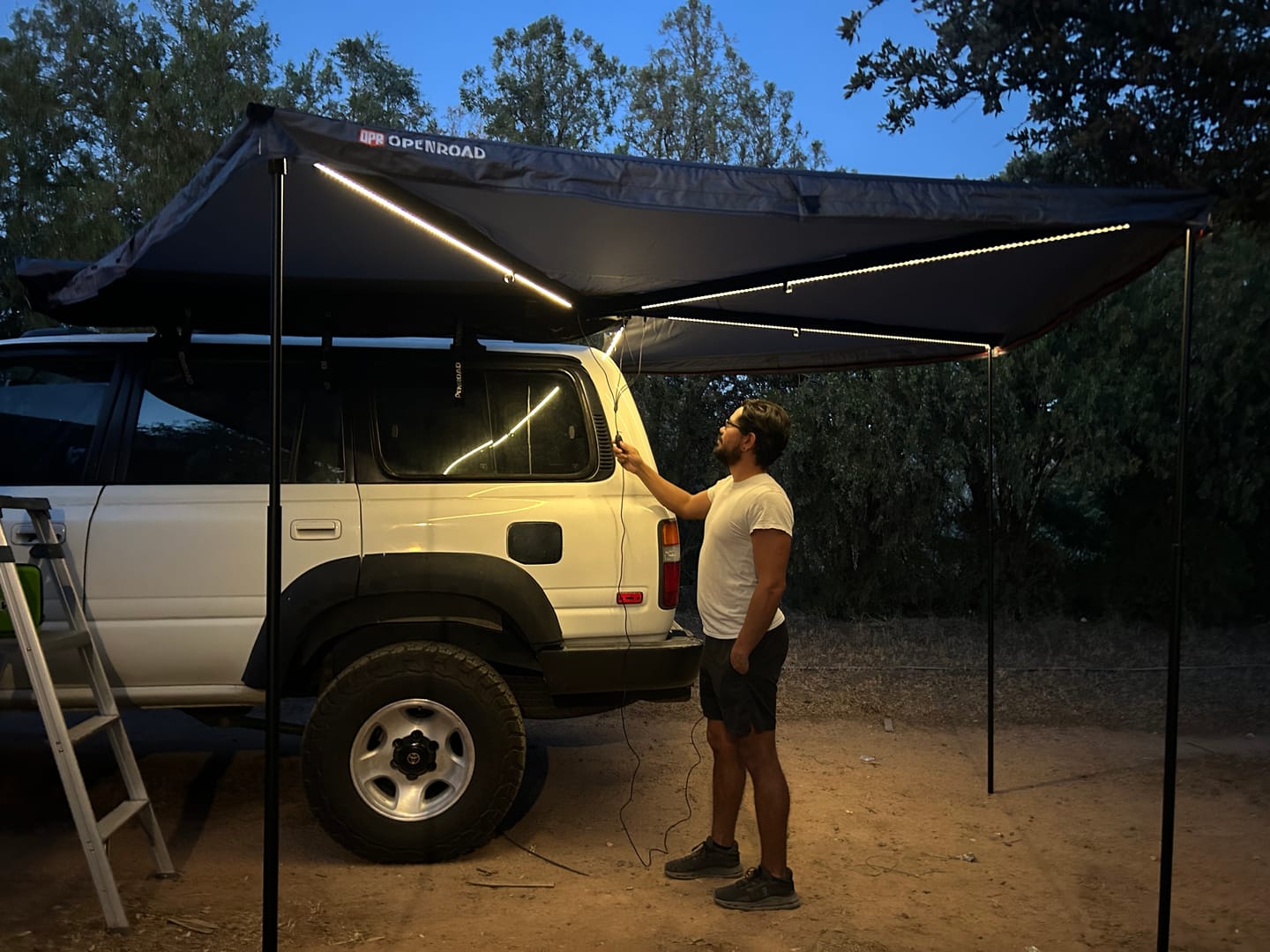 Customer photo review of OPENROAD 270 Free Standing Awning for Camping-Trail Series