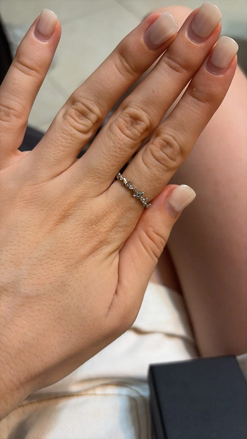 Customer photo review of Butterfly Elegance Zircon Ring