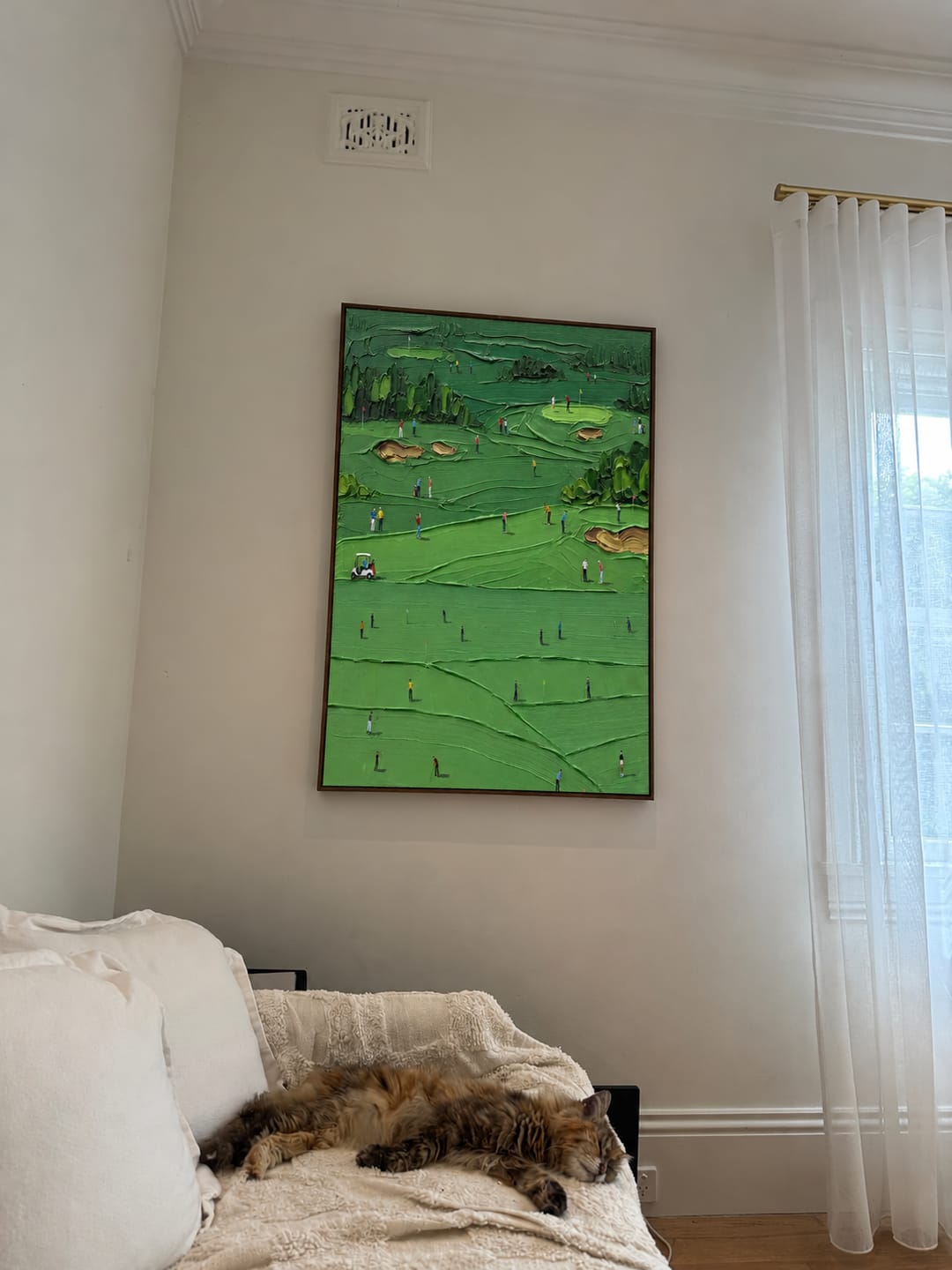 Customer photo review of Emerald Fairways Golf Wall Art