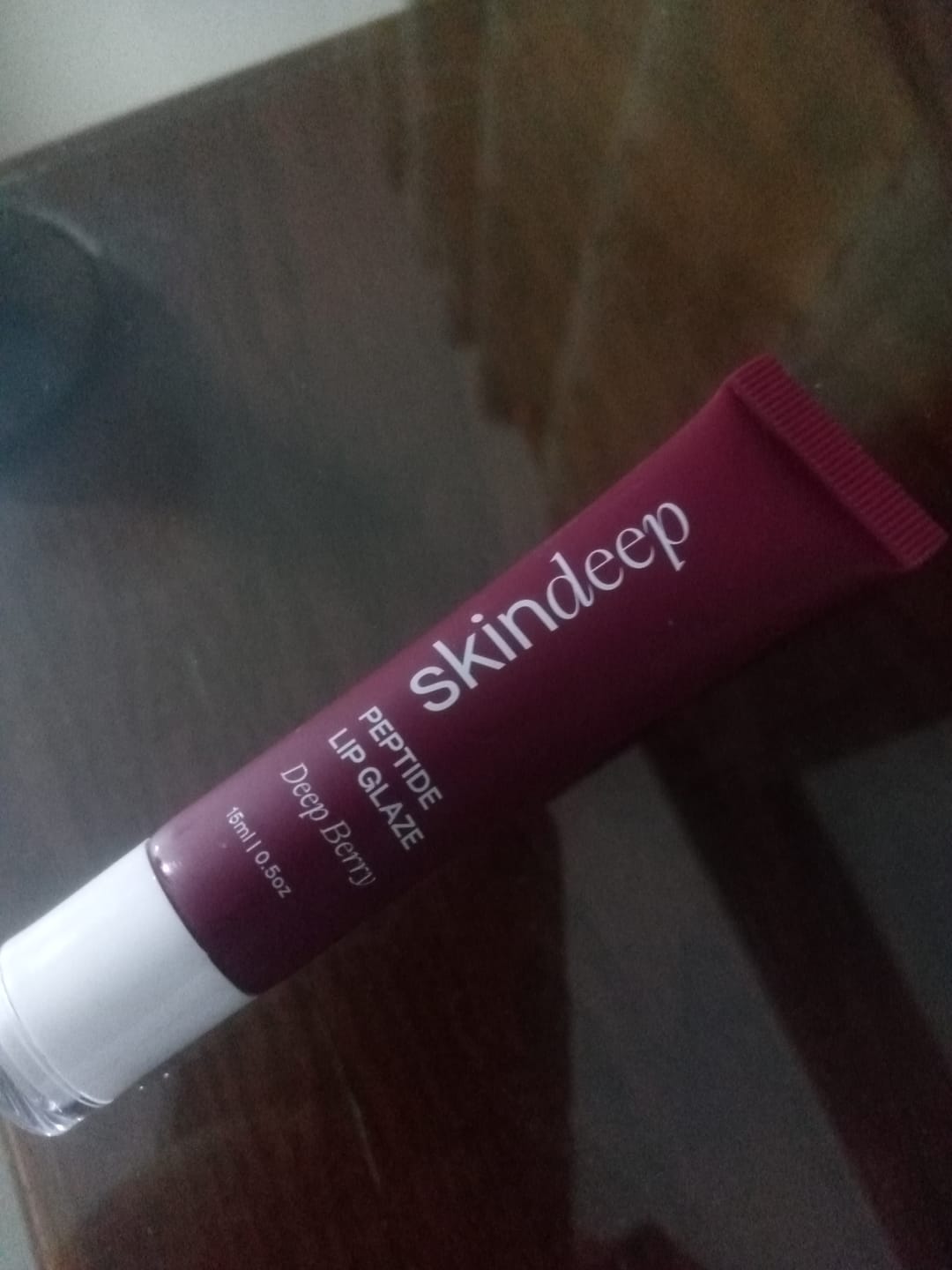 Customer photo review of Peptide Lip Glaze