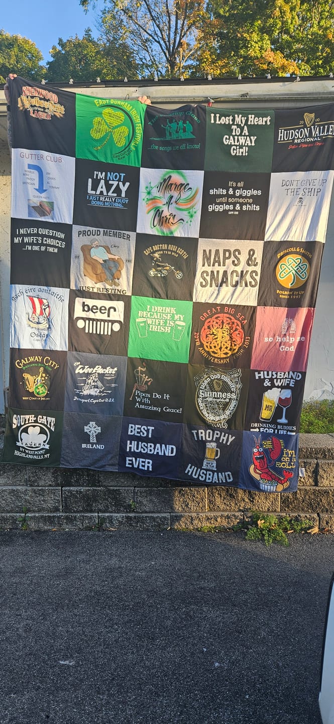 Customer photo review of Project Repat T-Shirt Quilt