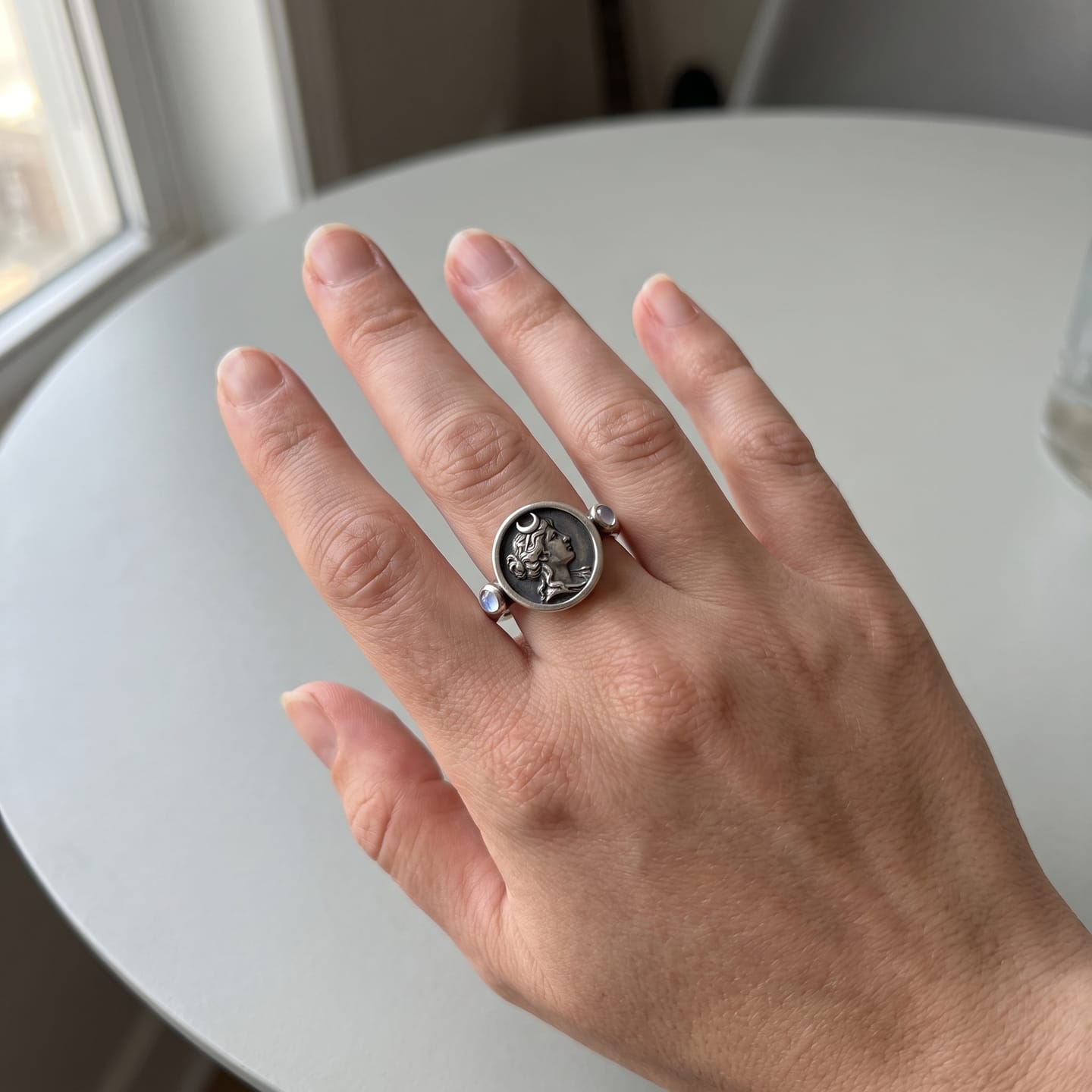 Customer photo review of Hecate Goddess Ring