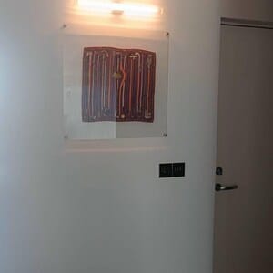Customer photo review of Floating Acrylic Picture Frame