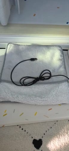 Customer photo review of USB Foot Warmer with Washable Cover