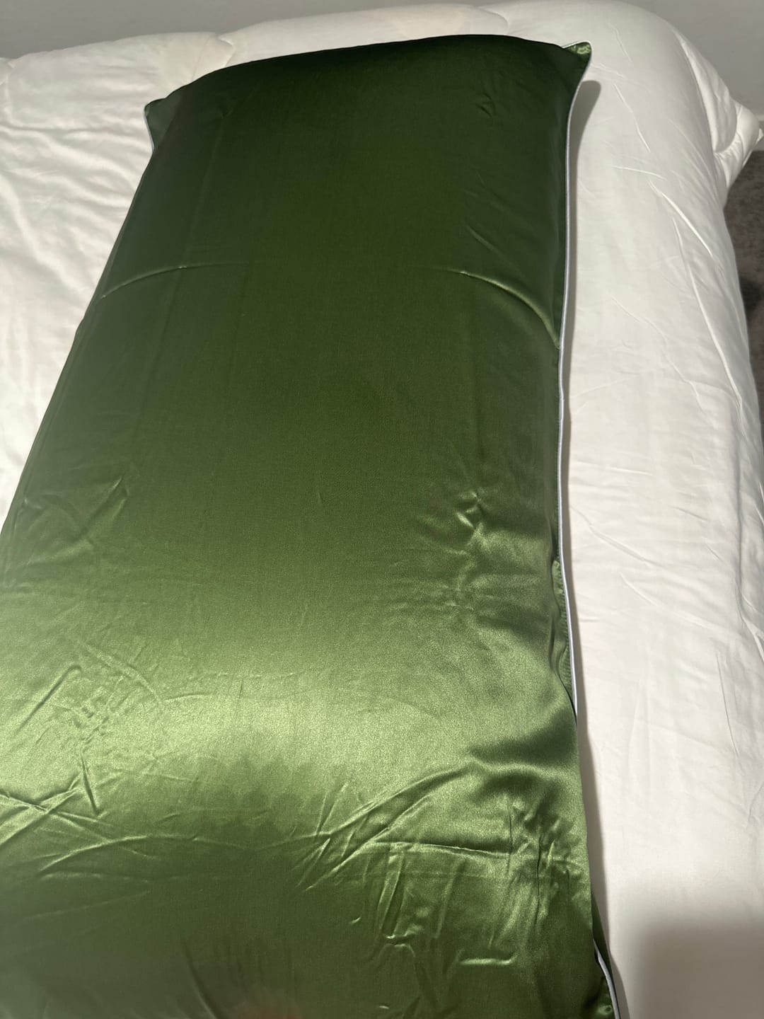 Customer photo review of Organic Silk Pillowcase
