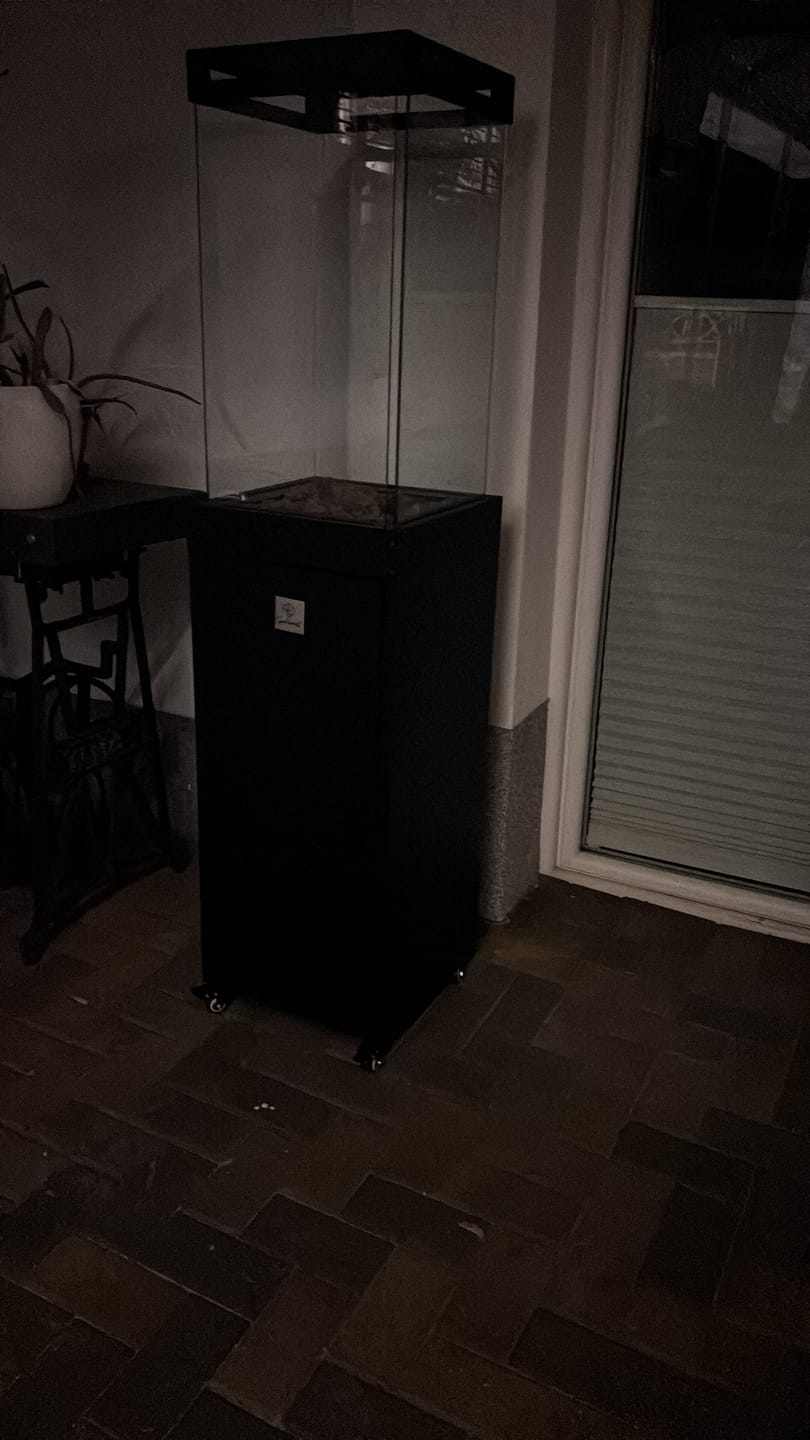 Customer photo review of Gartenzeit® Gas-Terrassenheizer mit Glaszylinder inkl. Abdeckung