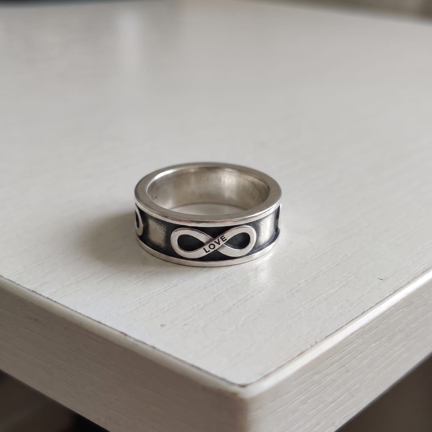 Customer photo review of Infinity Love Ring
