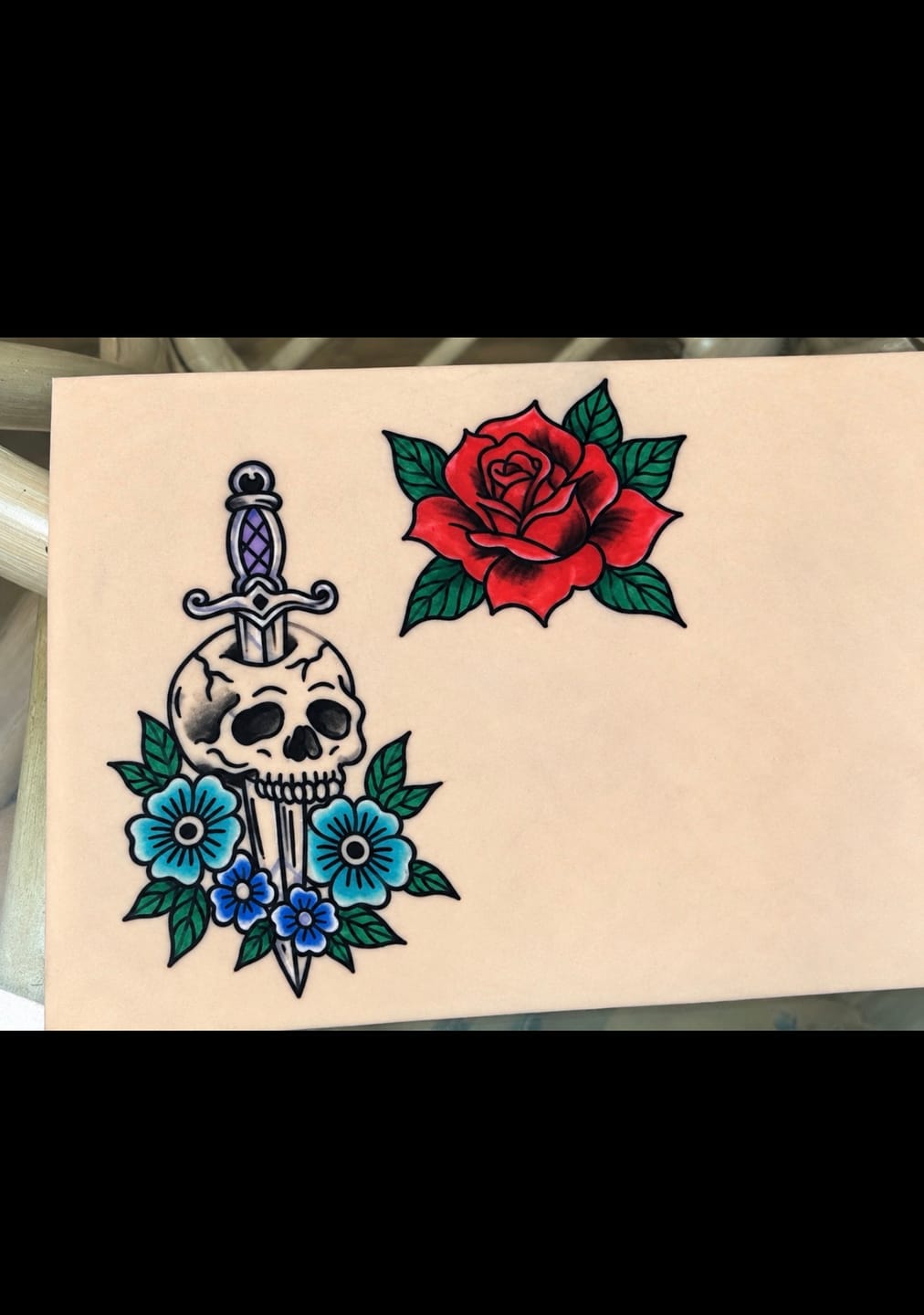 Customer photo review of Tattoo Practice Skin | Size Medium A4 | Pack of 10