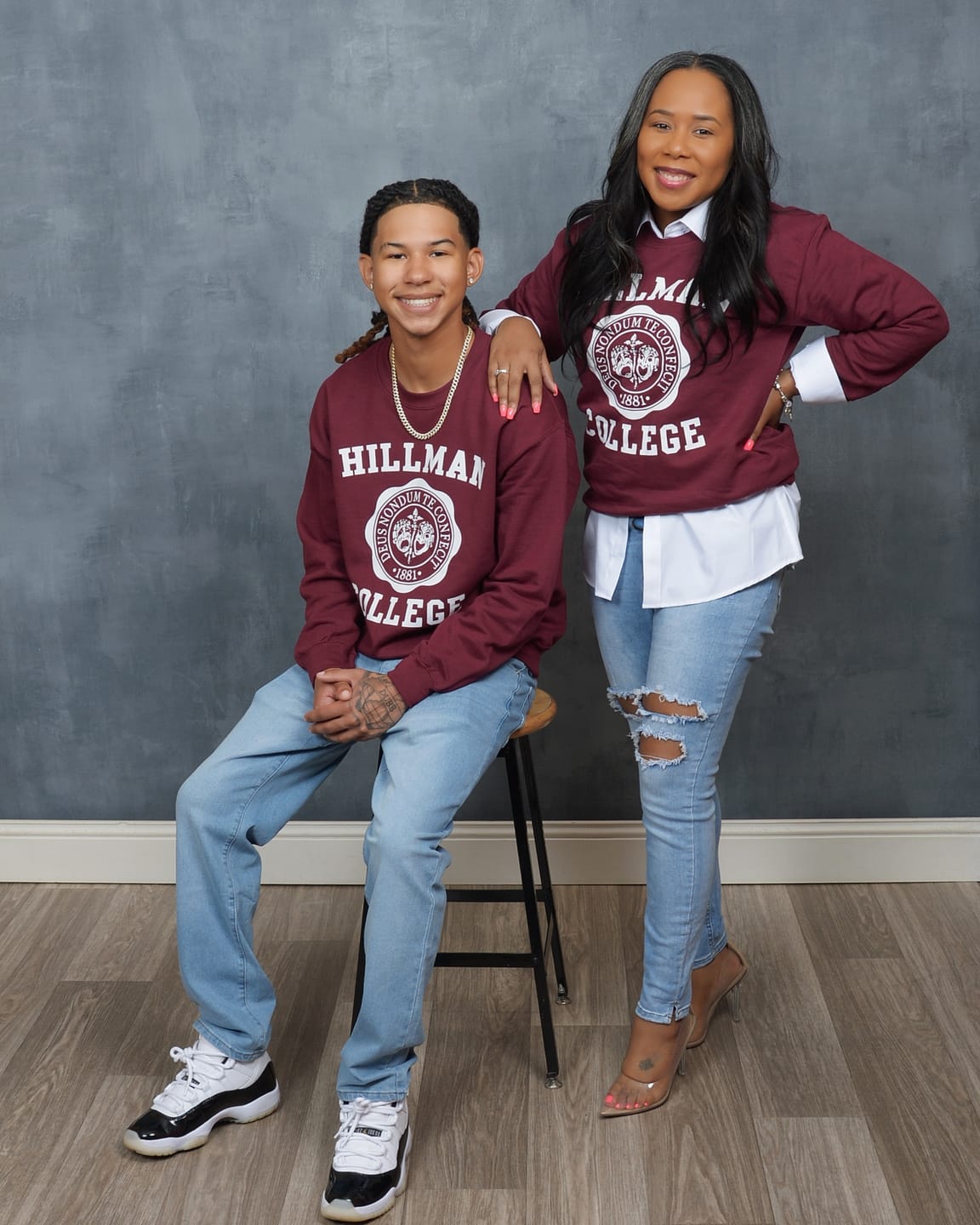 Customer photo review of Hillman College Sweatshirt - FINAL SALE - NO EXCHANGES - NO ADDITIONAL DISCOUNTS