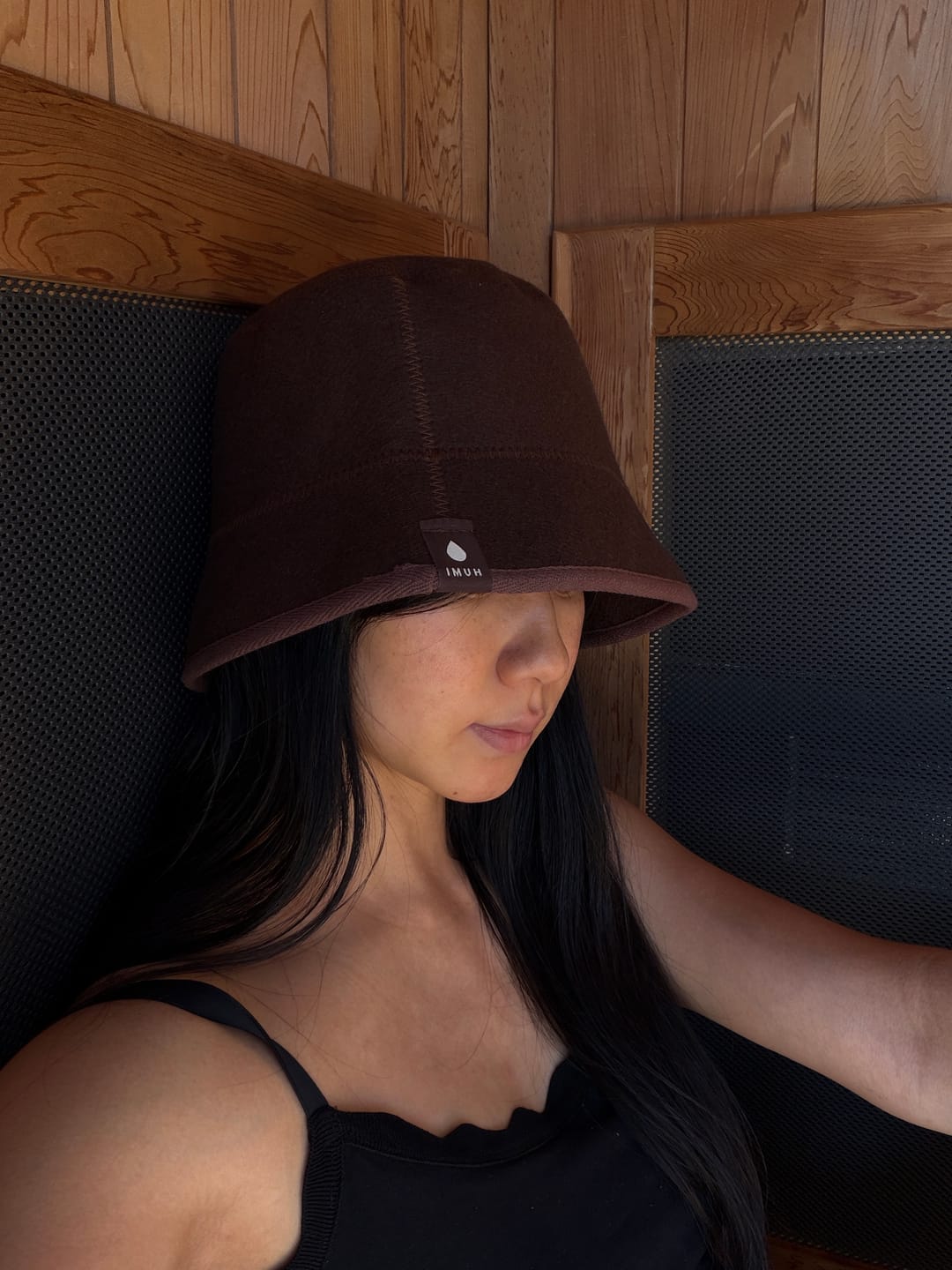 Customer photo review of Humi Sauna Hat