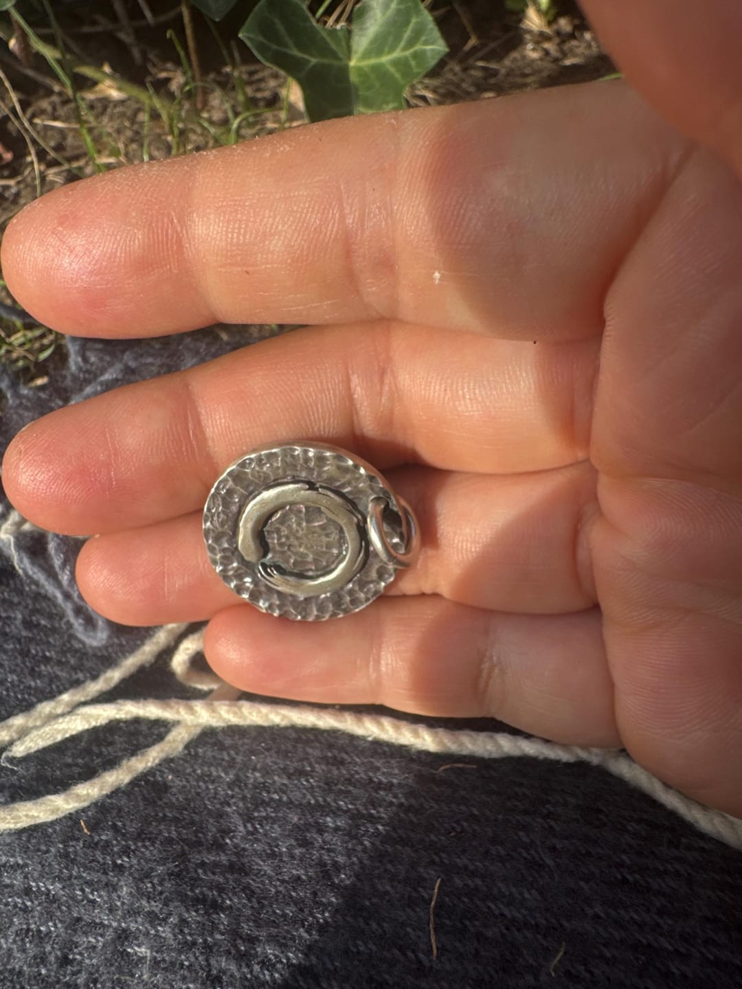 Customer photo review of Zen Enso Circle Pendant