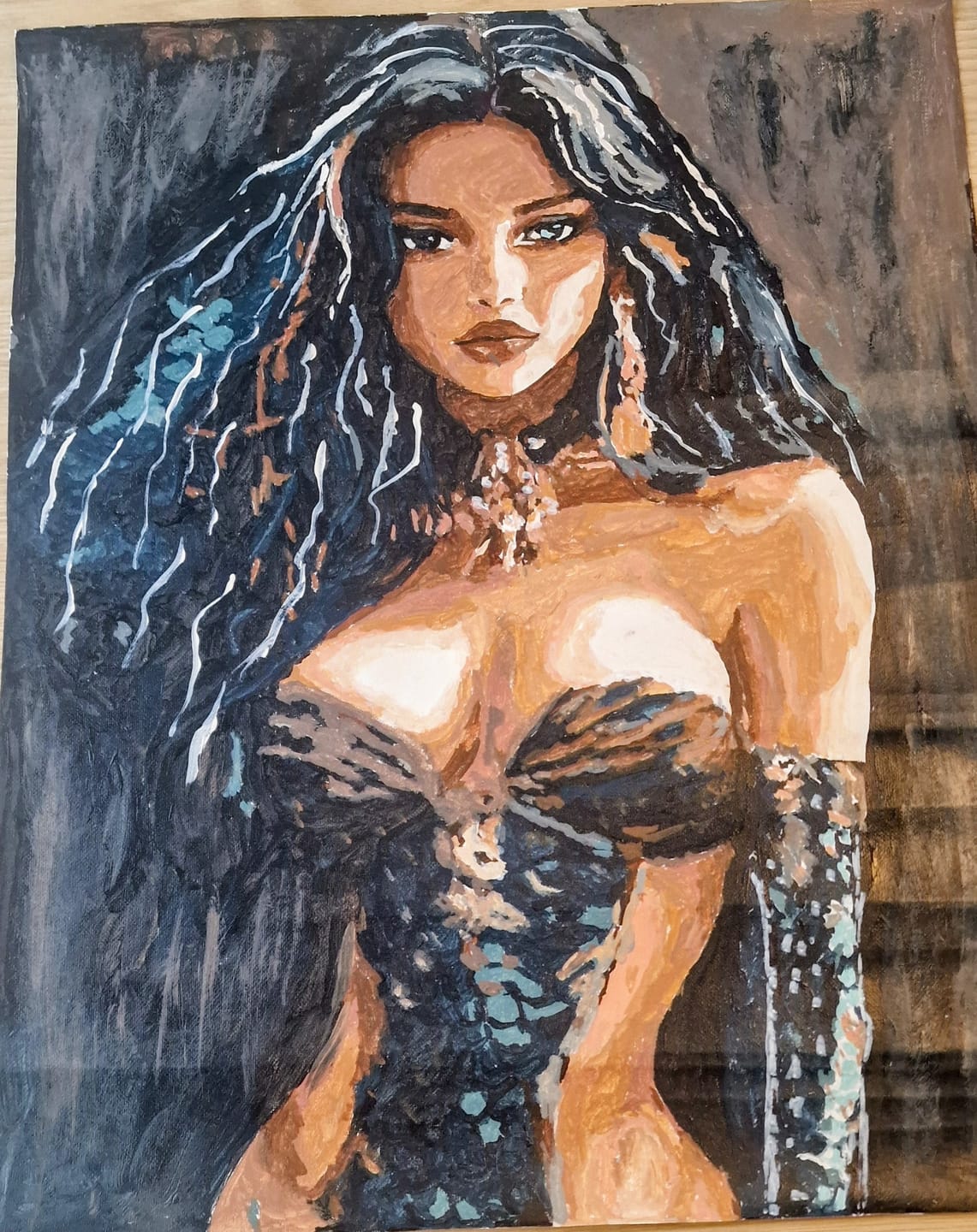 Customer photo review of Majesty of the Deep (Paint by Numbers)