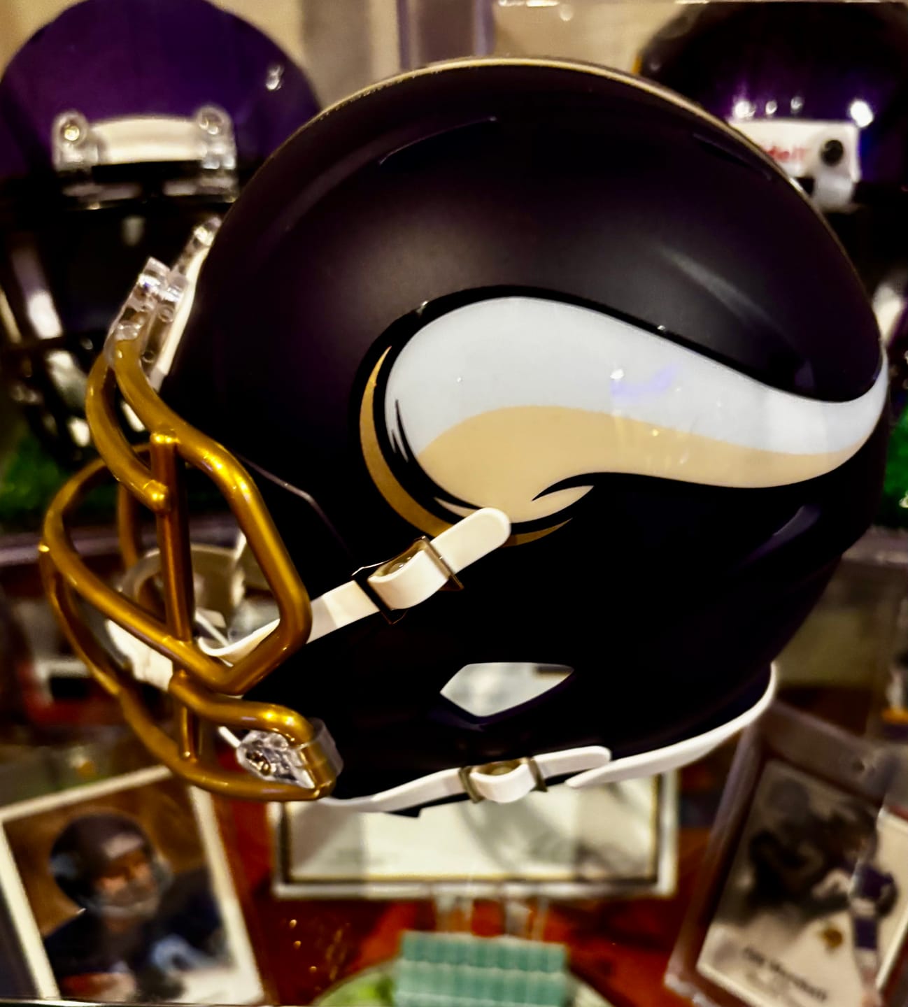 Customer photo review of Minnesota Vikings Riddell Speed Mini Helmet - Rivalries 2026